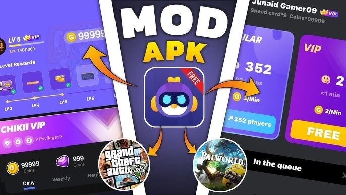 Key Features of Chikii-Play PC Games Mod APK Unlimited Coins